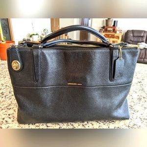 Authentic Coach Borough Bag Black Leather